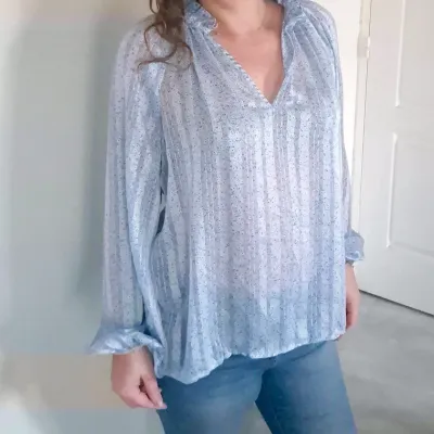 Blouse bleu h&M taille S